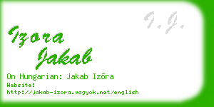 izora jakab business card